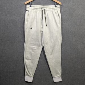 Under Armour Fleece Joggers Mens Large Loose Light Green Drawstring Tapered
